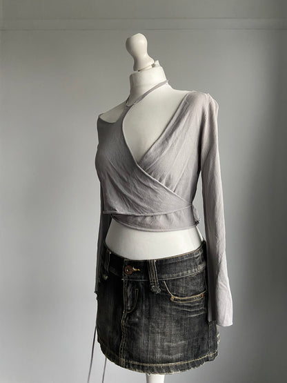 Sarah Pacini Avant Garde Wrap Top - One size