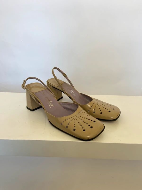 Vintage 90s Mary Jane Heels - Size UK 6