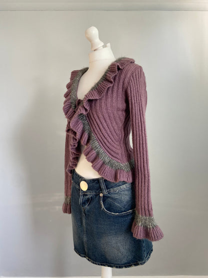 Vintage 00s Tie Front Cardigan- Size S