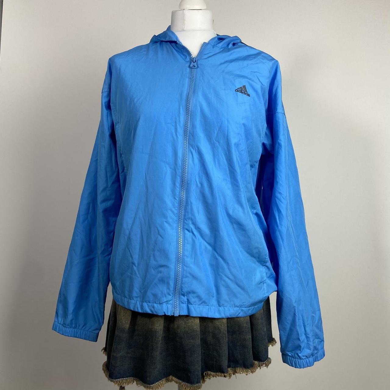 Blue Adidas Windbreaker Jacket - Size L