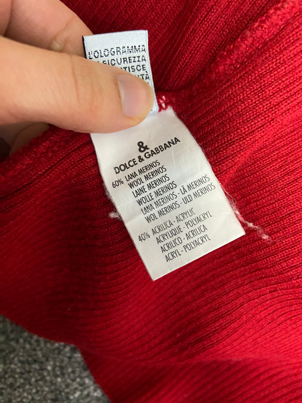 D&G Zip Up Jumper - Size S - Funky Cat