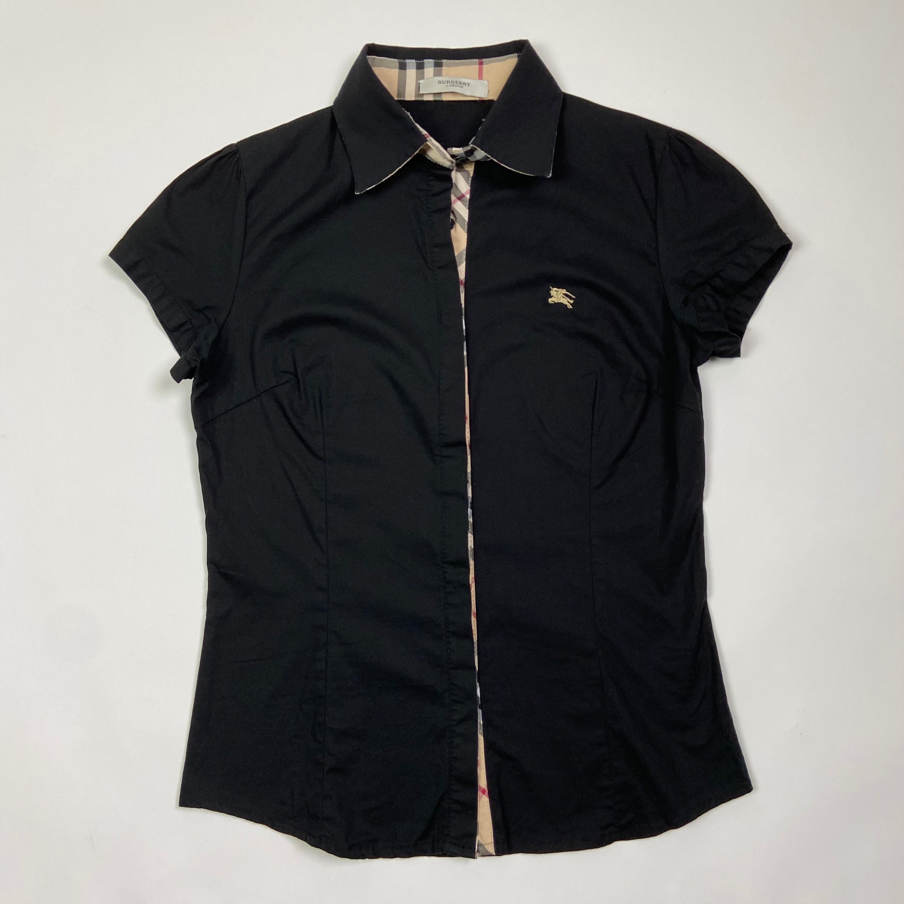 Burberry Short Sleeve Shirt - Size S/M - Funky Cat
