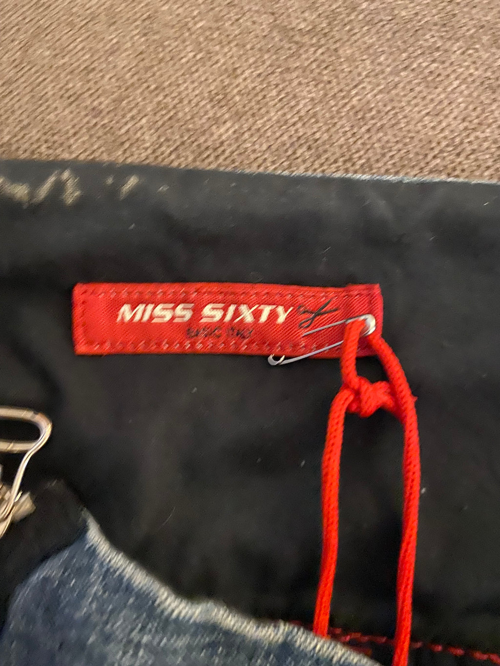 Miss Sixty Denim Mini Skirt - Size UK 8/10