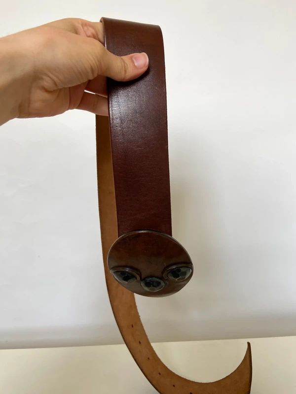 Vintage Chunky Buckle Belt - Funky Cat