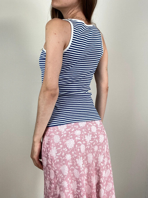 Guess Vintage Striped Tank Top - Size XS