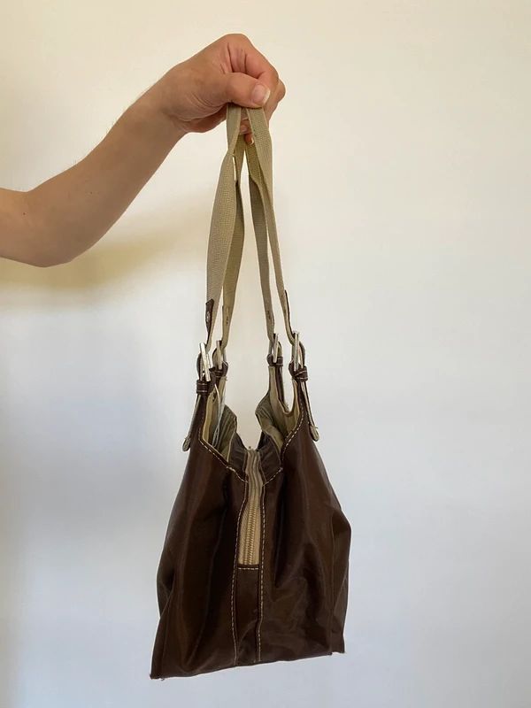 Vintage 00s Buckle Nylon Mini Bag