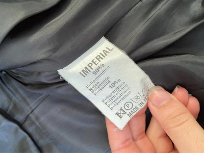 Vintage 00s Faux Fur Trim Puffer Jacket - Size S