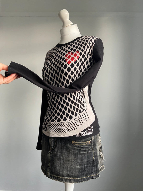 Moschino Long Sleeve Top - Size S