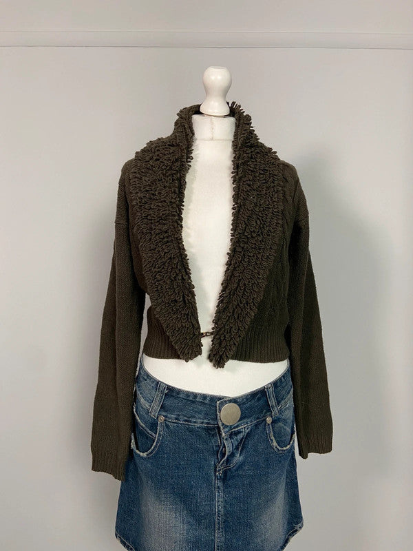 Vintage Armani Jeans Cardigan - Size M - Funky Cat