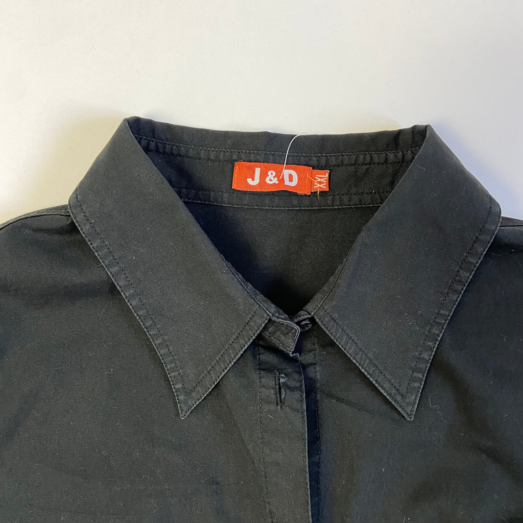 90s Embroidered Shirt - Size L - Funky Cat