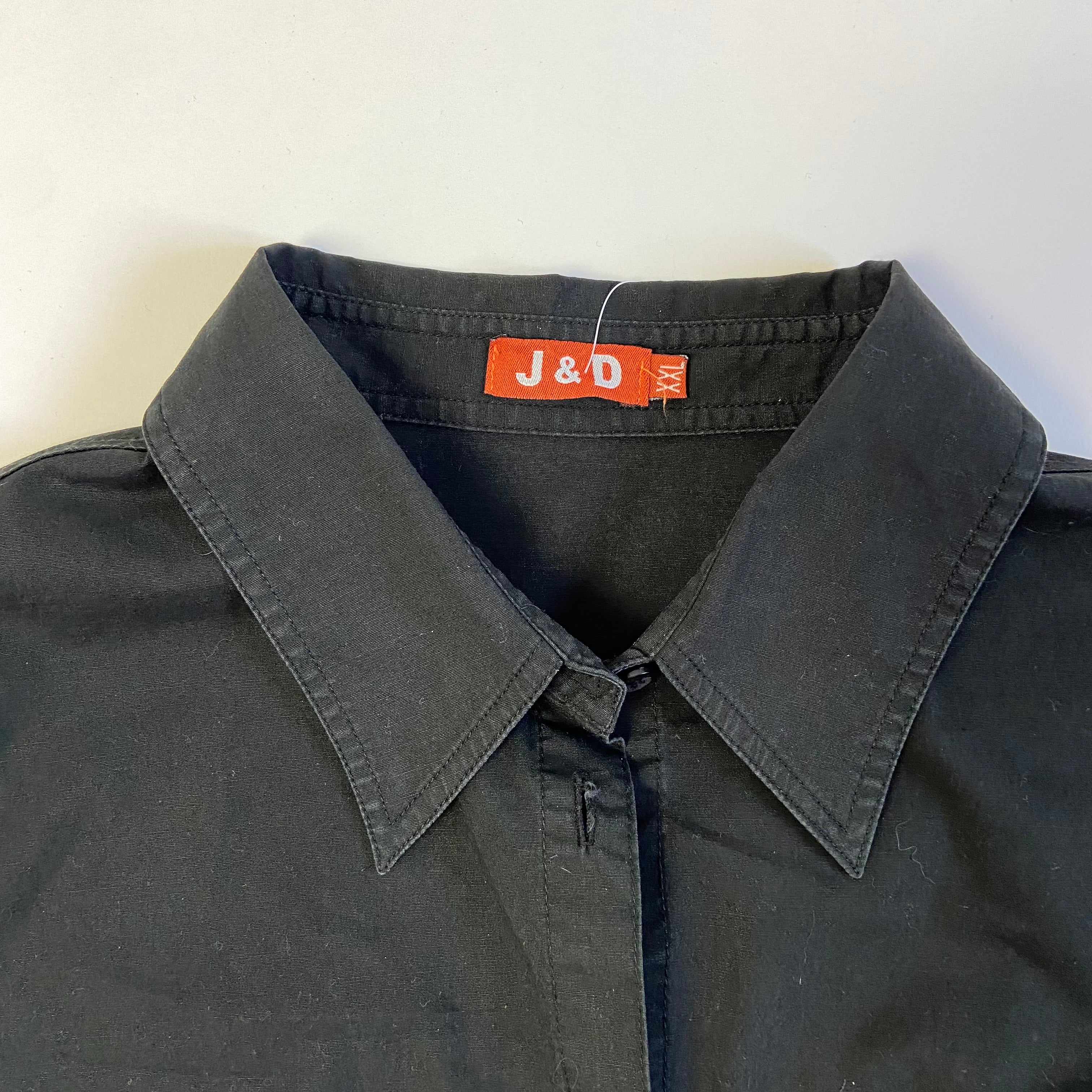 90s Embroidered Shirt - Size L - Funky Cat