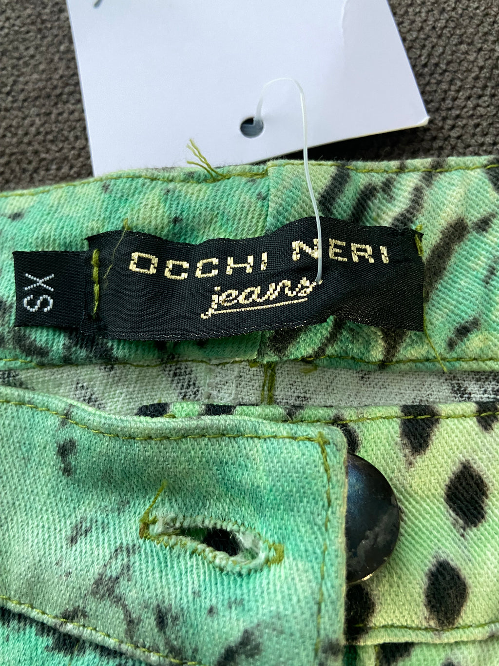Vintage 00s Abstract Print Trousers - Size UK 6