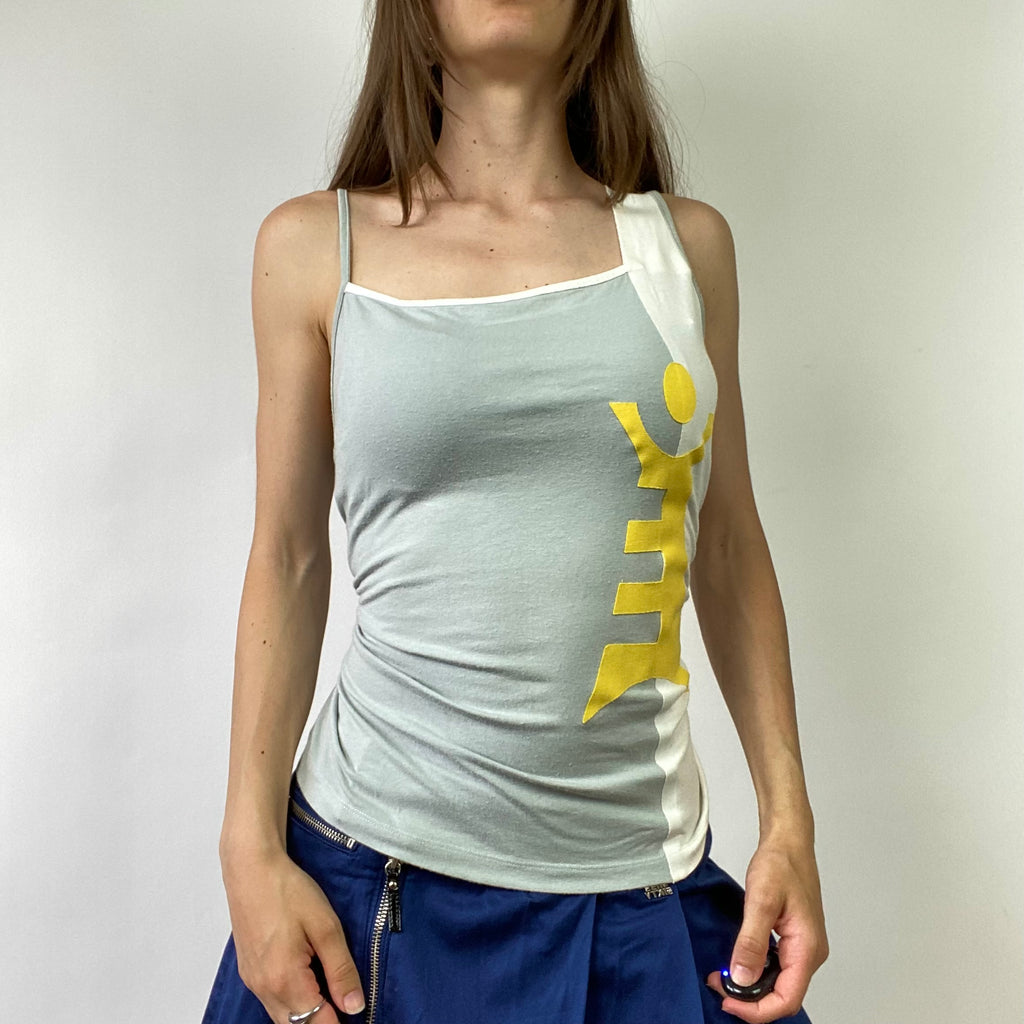 Cop Copine Graphic Vest Top - Size M - Funky Cat