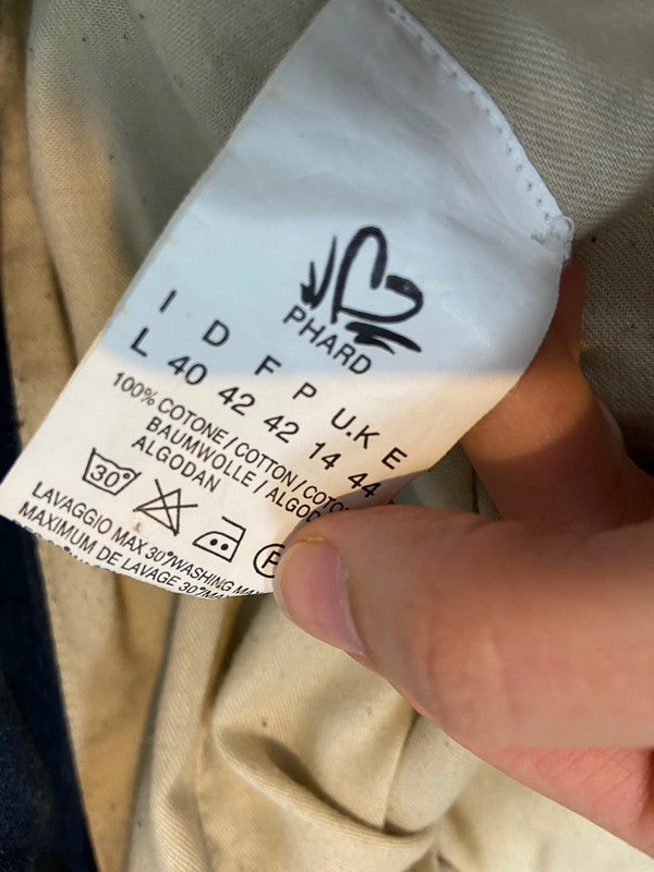 Vintage Denim Racer Jacket - Size L