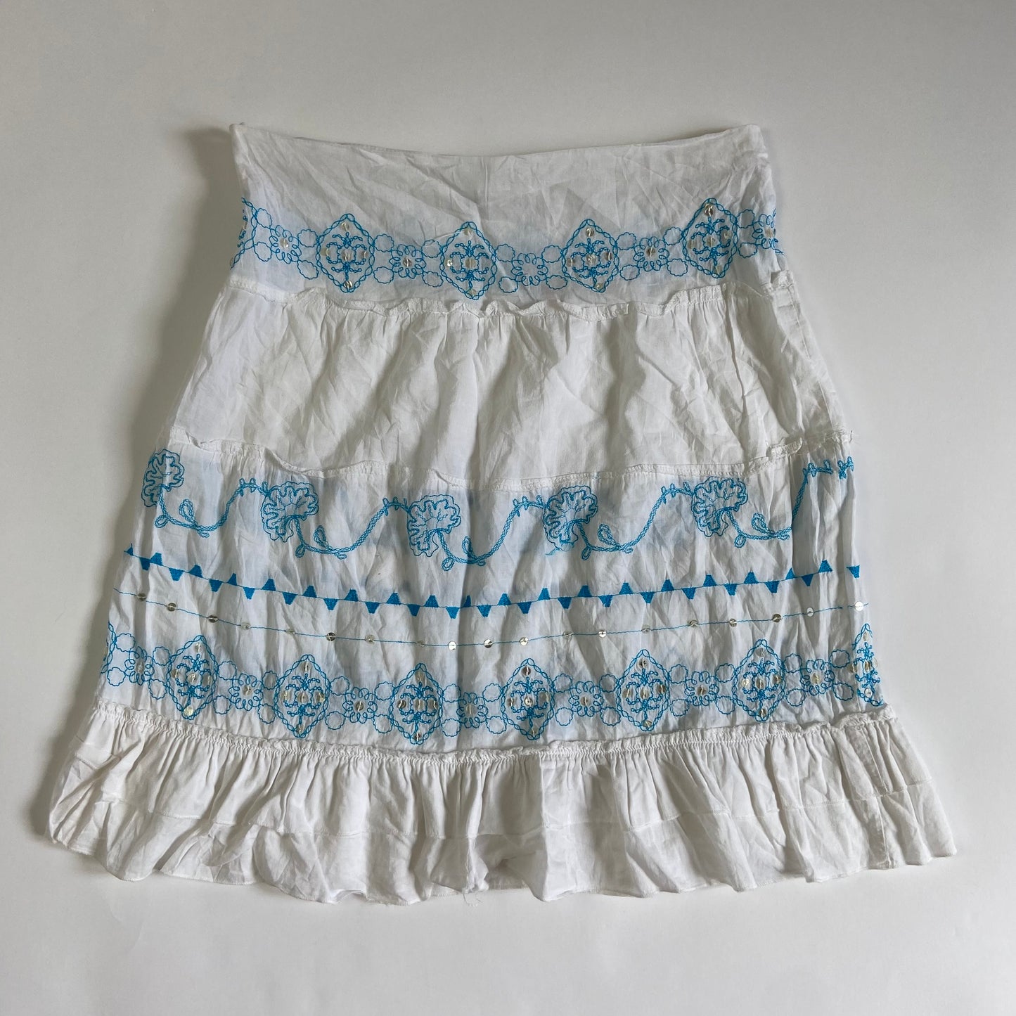 00s Embroidered Prairie Skirt - Size M/L