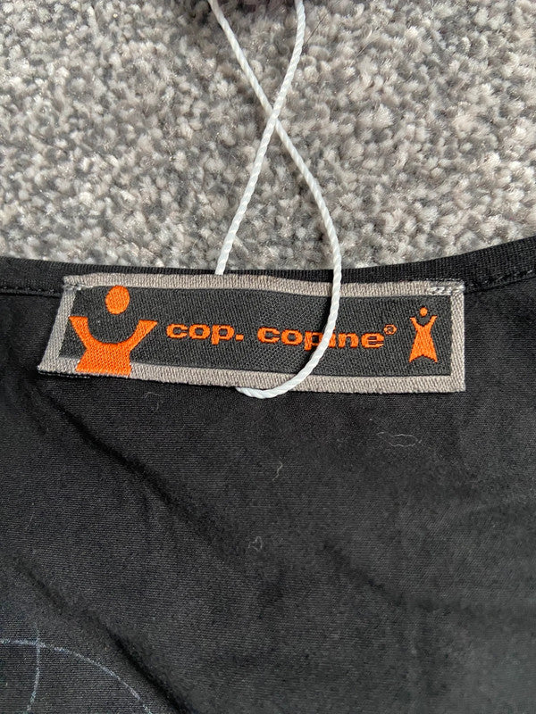 Cop Copine Graphic Print Asymmetric Top - Size XS/S - Funky Cat