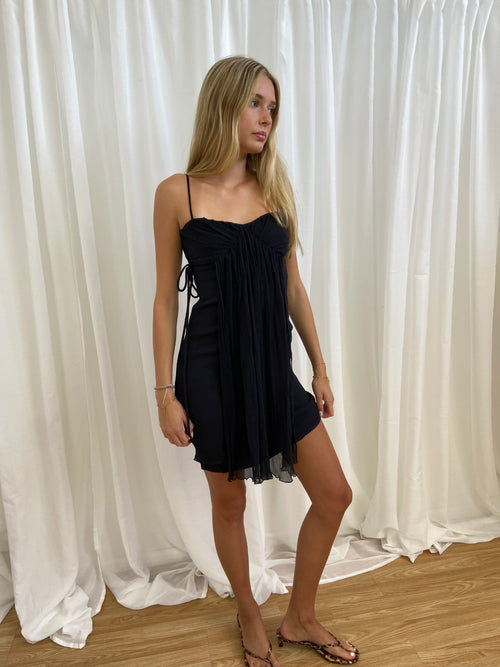 Vintage 00s Mesh Mini Dress - Size S - Funky Cat