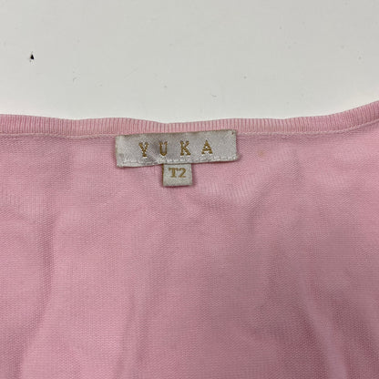 00s Pink Zip Up Jumper - Size M