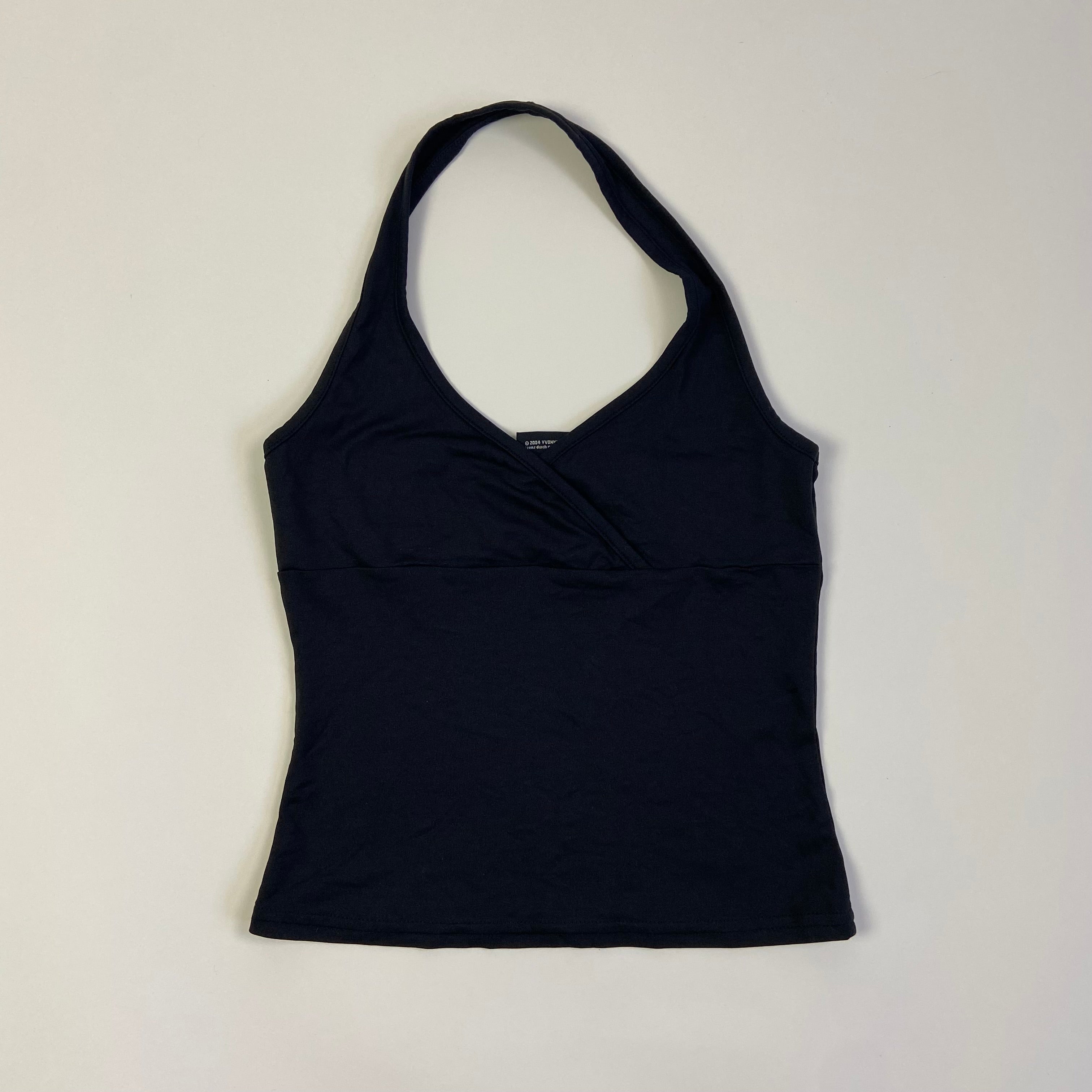00s Halterneck Top - Size XS - Funky Cat