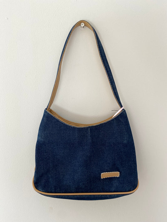 Y2K denim mini shoulder bag - Funky Cat