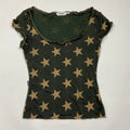 Moschino Star Print Baby Tee - Size M - Funky Cat
