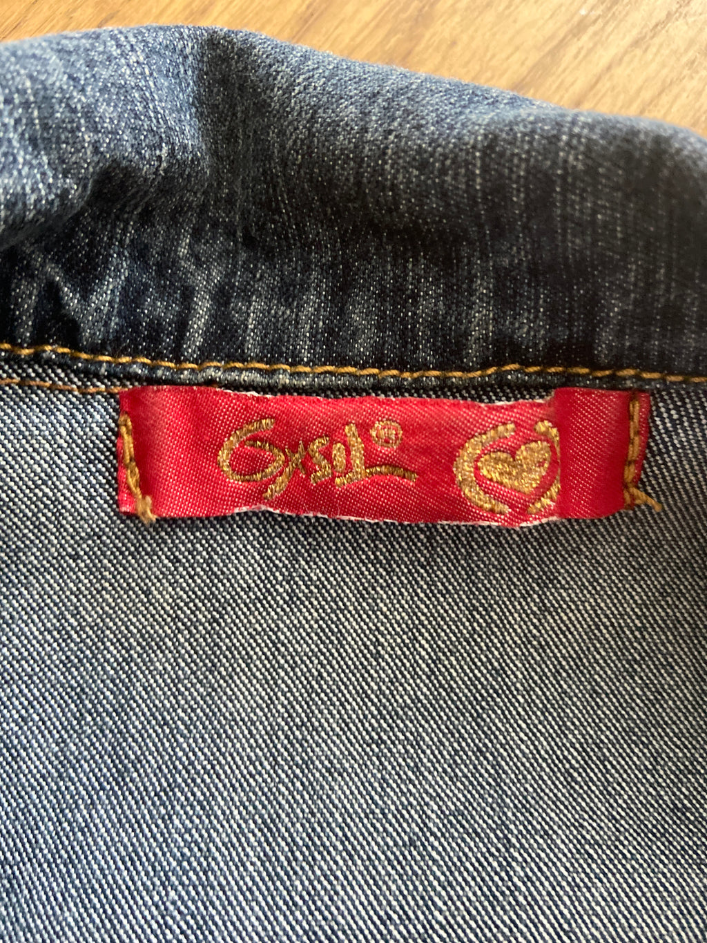 Vintage 00s Zip Up Denim Jacket - Size XS