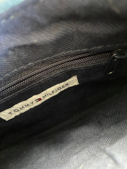 Vintage 00s Baby Blue Suede and Leather Mini Bag - Funky Cat