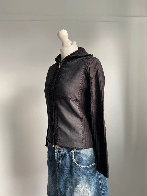 Vintage 00s Zip Up Jacket - Size M - Funky Cat