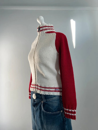 Vintage 00s Zip Up Jumper -Size M/L