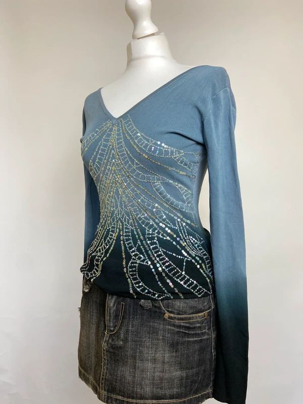 Vintage 00s Sequin Top - Size S/M