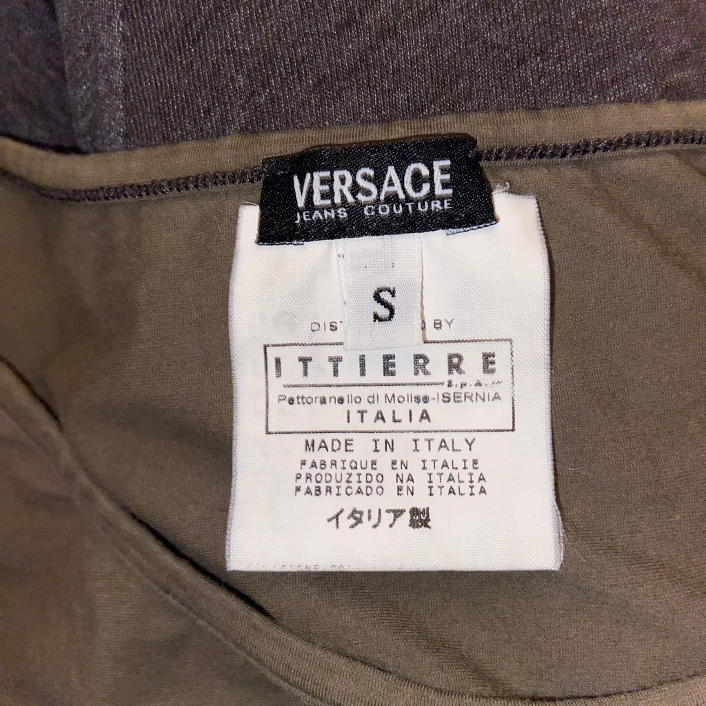 00s Versace Monogram T-Shirt - Size S - Funky Cat
