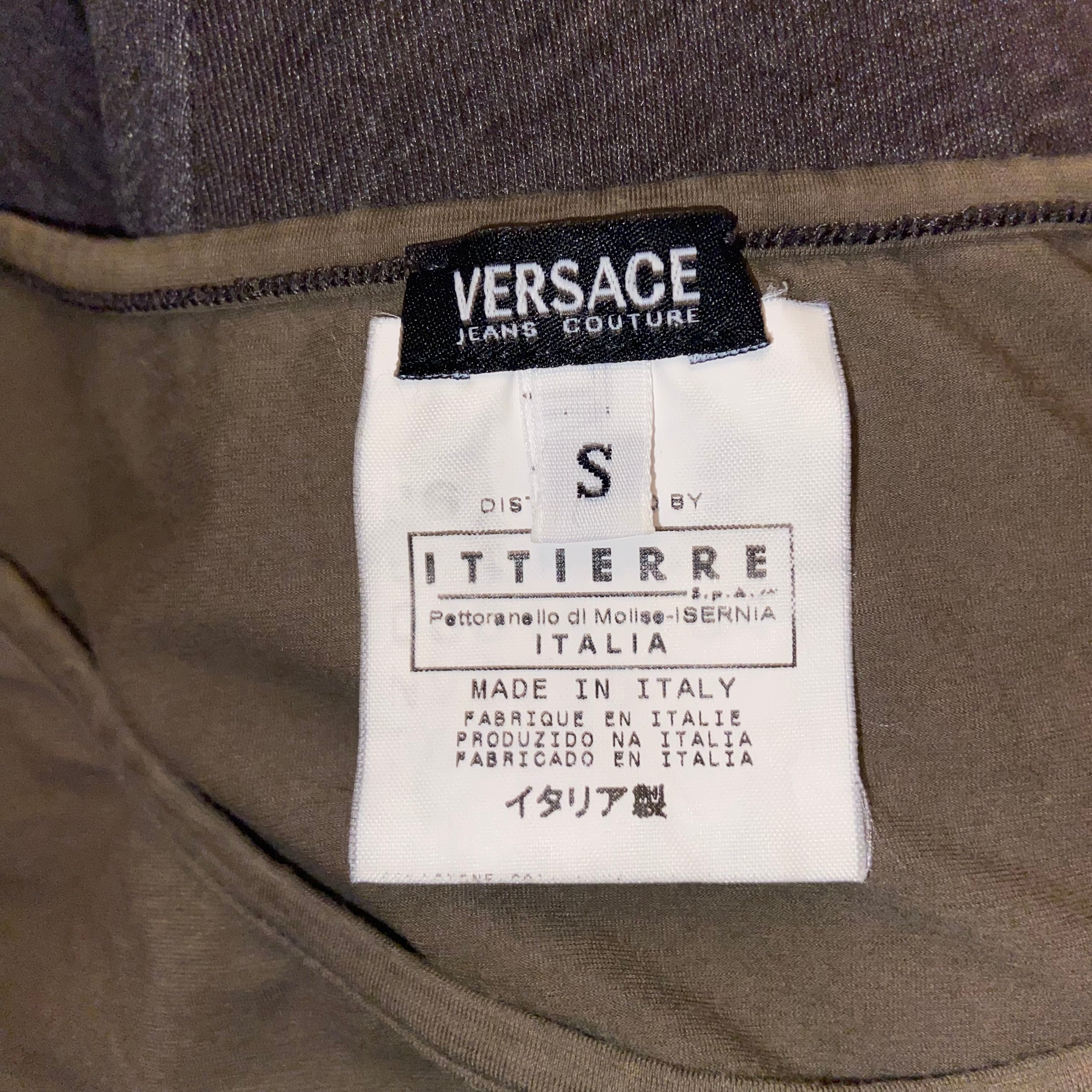 00s Versace Monogram T-Shirt - Size S - Funky Cat