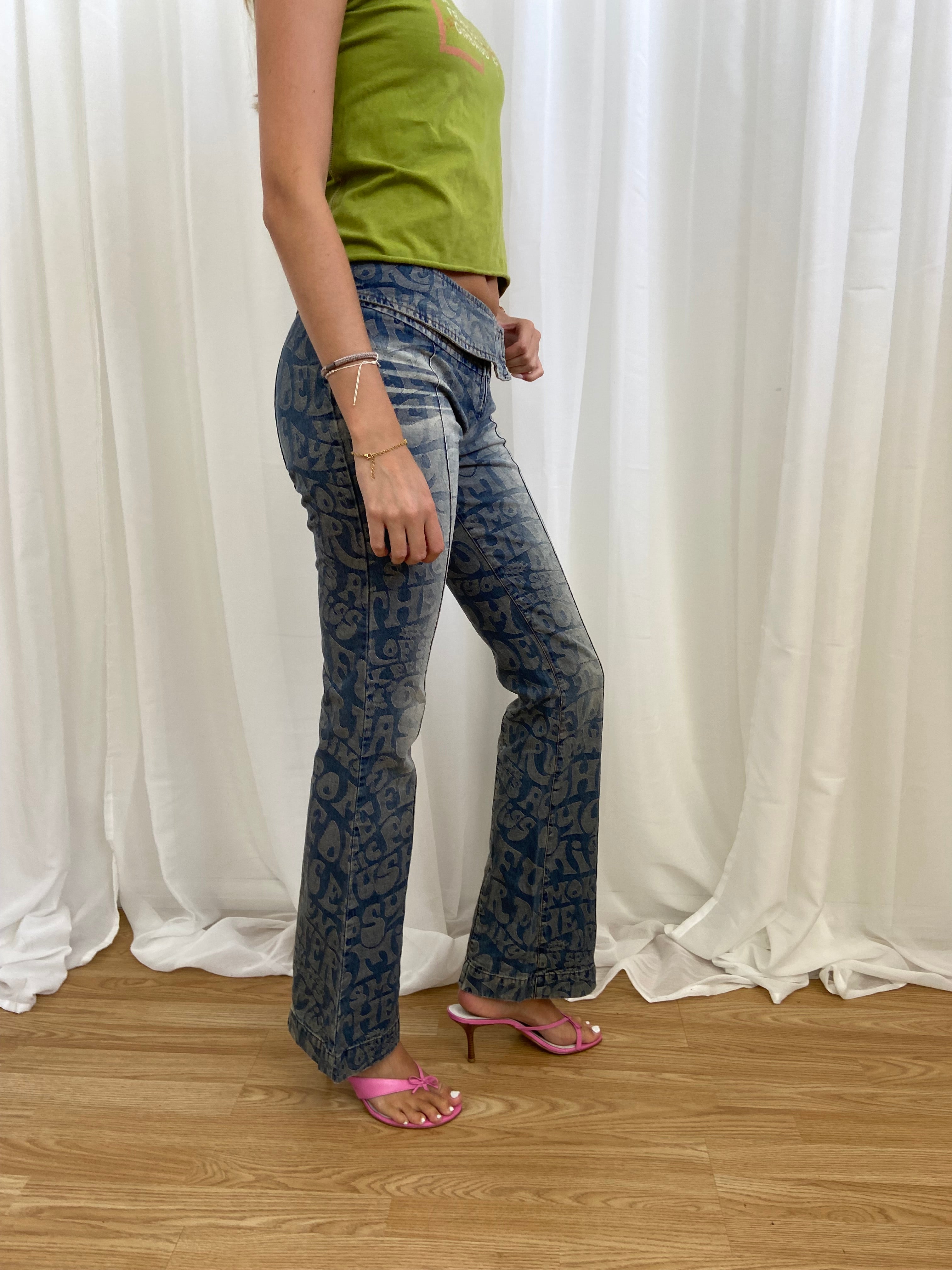 Miss Sixty Low Rise Bootcut Jeans - Size UK 8