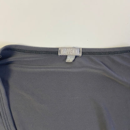 00s Grey Ruched Long Sleeve - Size S/M