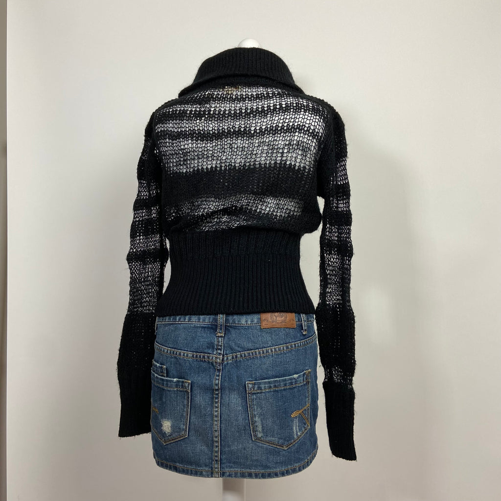 Diesel Roll Neck Jumper - Size S/M - Funky Cat