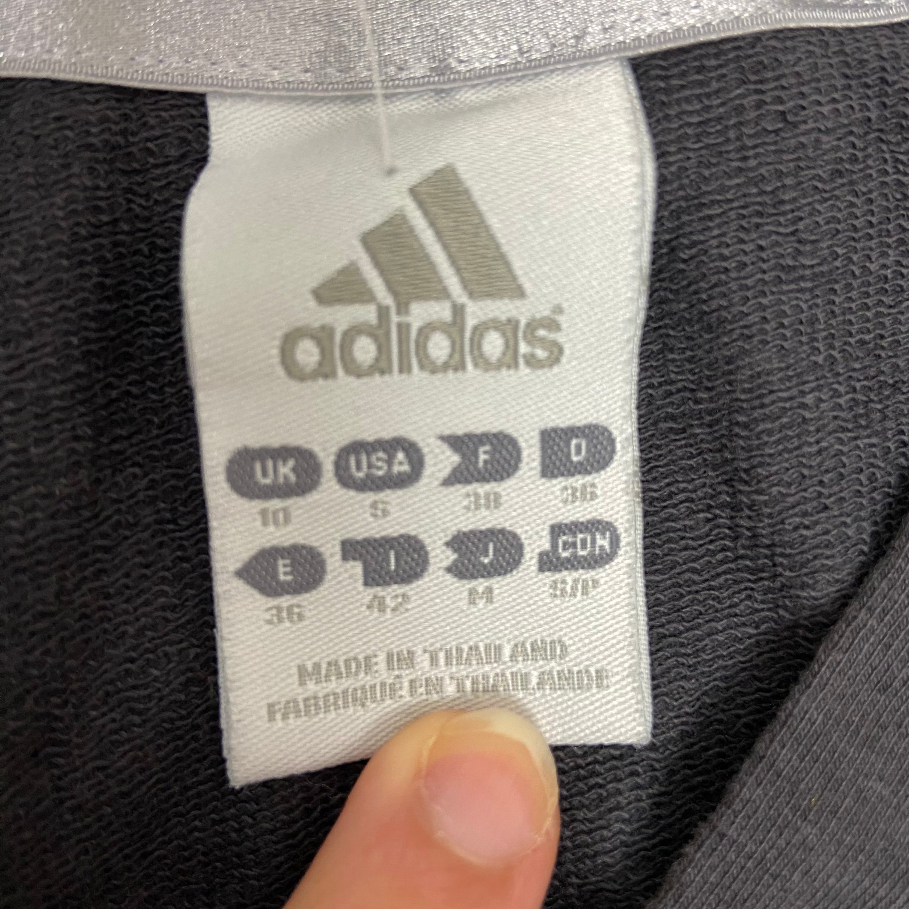 Adidas Grey Hoodie With Ruched Detailing - Size S - Funky Cat