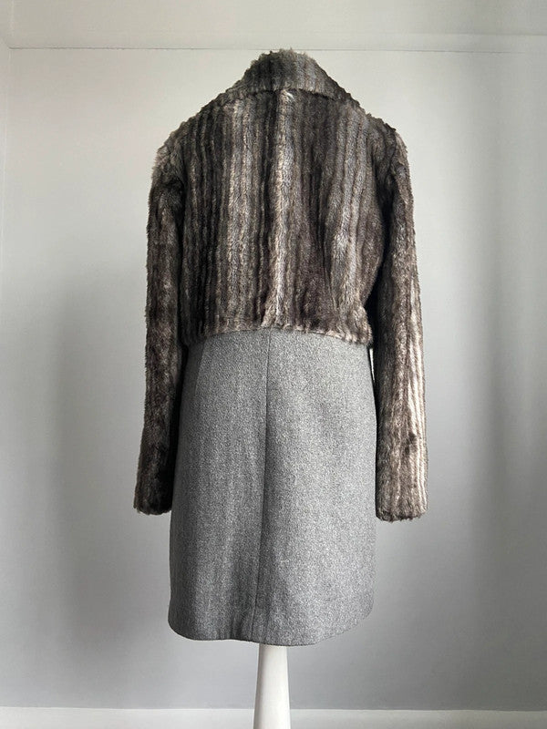 Miss Sixty Furry Coat - Size M - Funky Cat