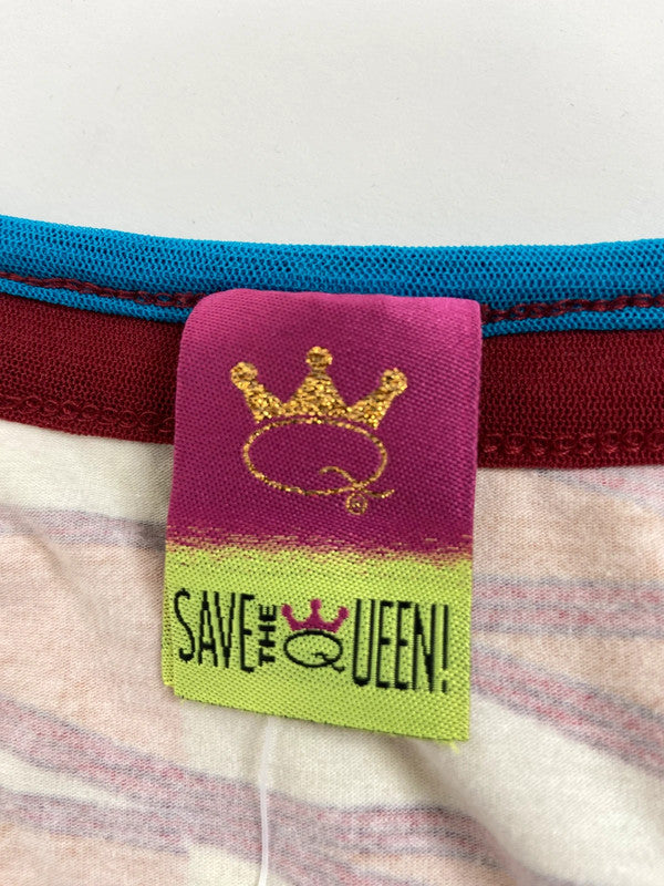 Save The Queen Embroidered Vest Top - Size M/L