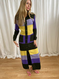 Vintage 00s Striped Maxi Cardigan/Dress - Size M