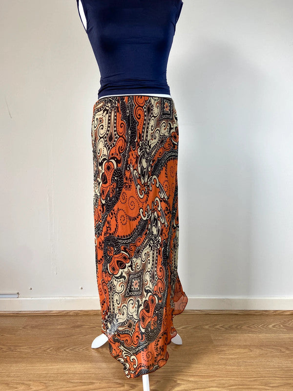 00s Paisley Print Skirt - Size M
