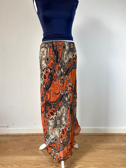 00s Paisley Print Skirt - Size M