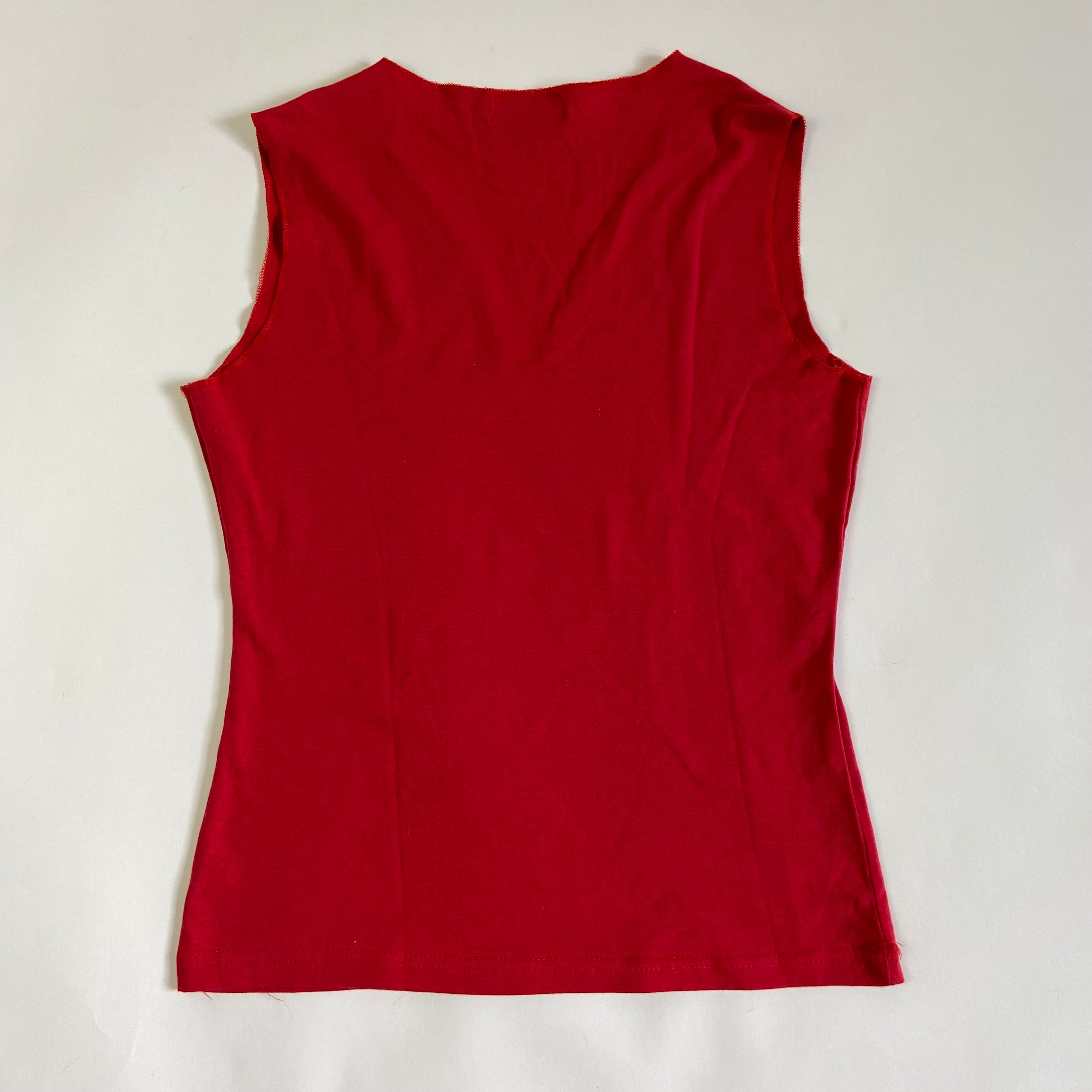 00s Graphic Detail Tank Top - Size L - Funky Cat