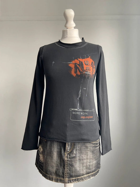 Cop Copine Graphic Top - Size S