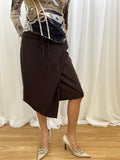 Sarah Pacini Brown Avantgarde Skirt - Size XS