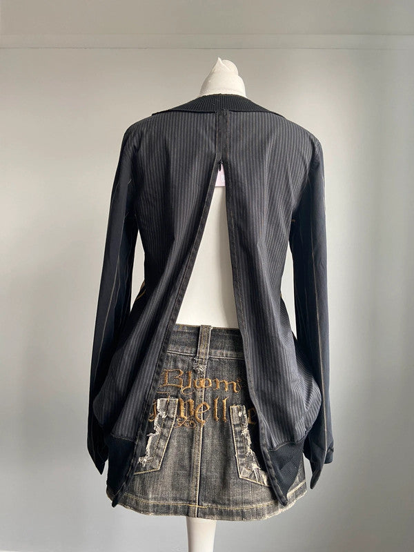 Cop Copine Graphic Print Mesh Top - Size M/L