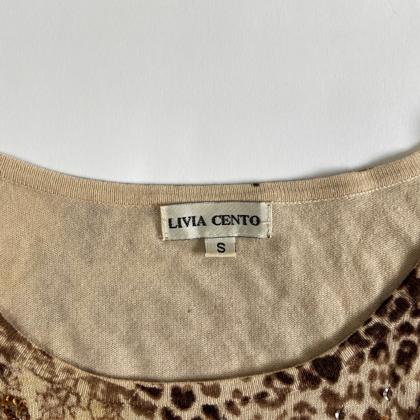 00s Leopard Print Top - Size M/L