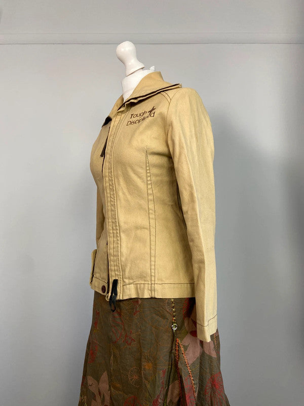 Vintage 00s Zip Up Jacket - Size S - Funky Cat