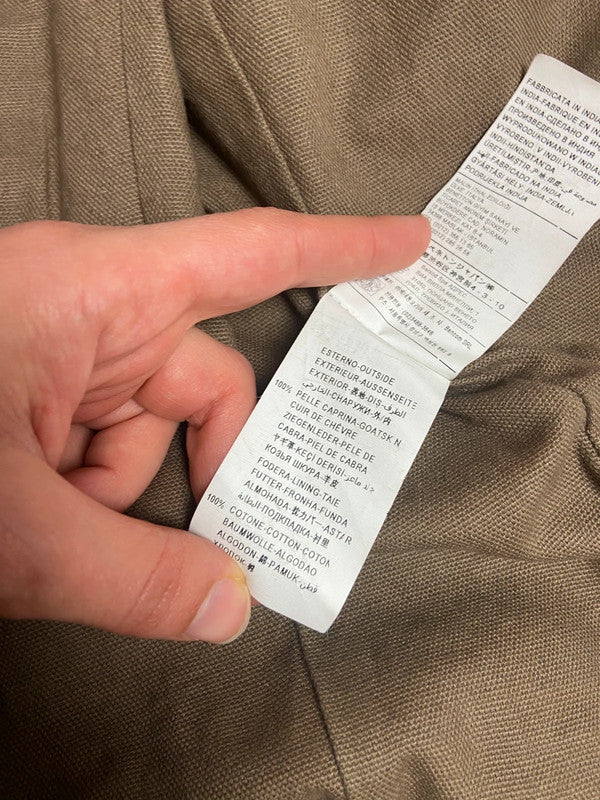 Vintage Buckle Leather Jacket - Size S/M - Funky Cat