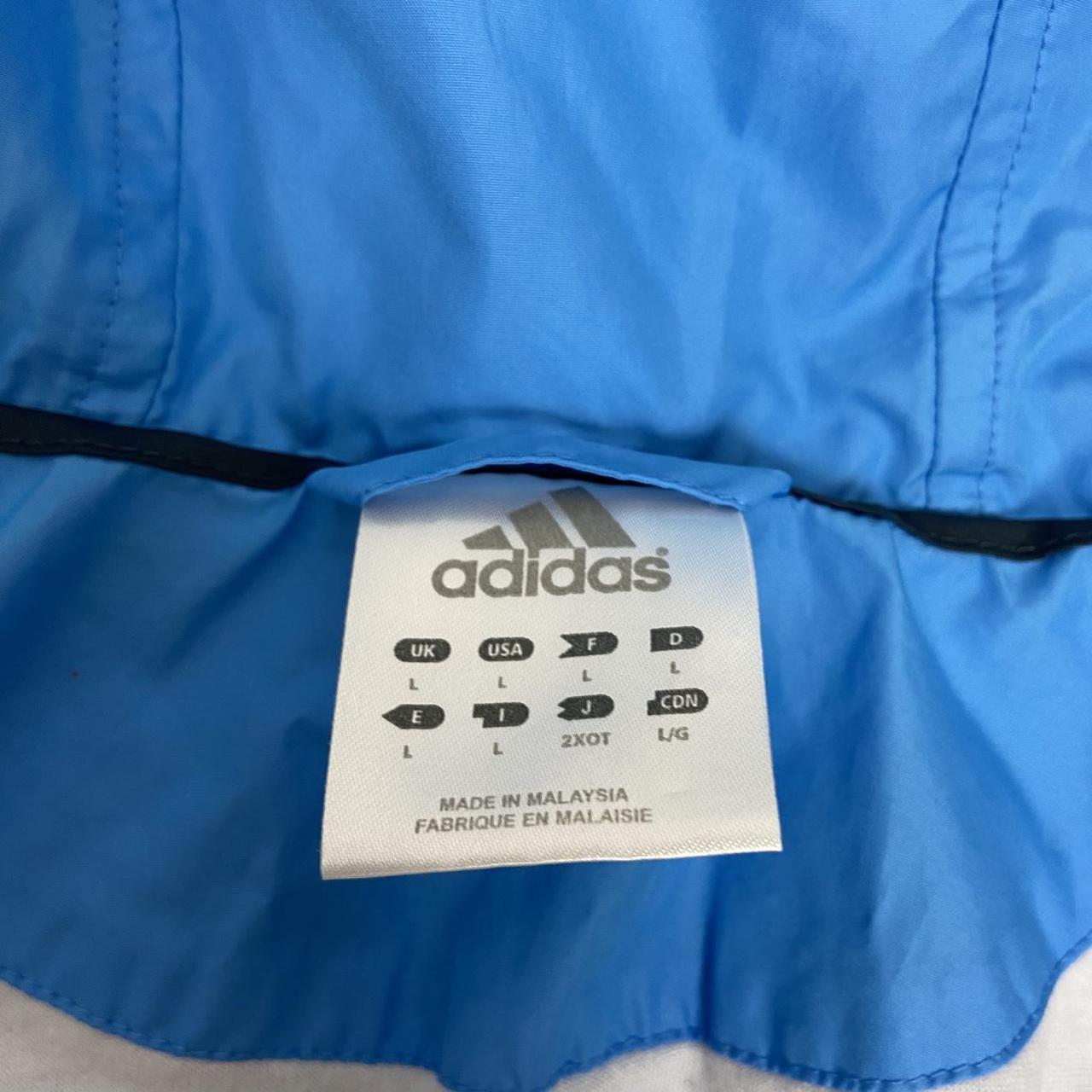 Blue Adidas Windbreaker Jacket - Size L