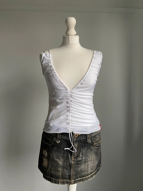 Miss Sixty Ruched Top - Size S/M